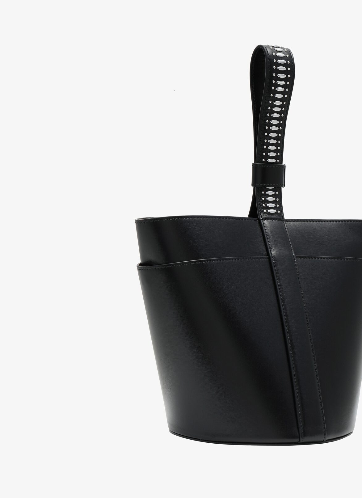 CLOSED BAG PM C.LUX CLOU ELLIPSE STRAP BLACK ALAÏA BLACK  CLOSED BAG PM C.LUX CLOU ELLIPSE STRAP BLACK